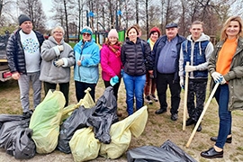 Sprzątanie zalewu i rzeki Nurzec w ramach ogólnopolskiej akcji Operacja Czysta Rzeka 