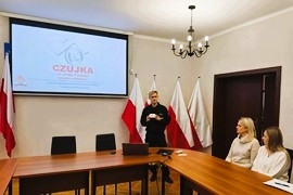 Próbna ewakuacja w Urzędzie Miejskim w Ciechanowcu