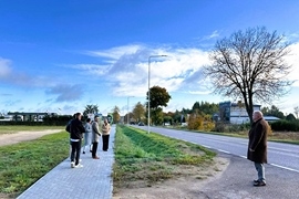 Odbiór końcowy zadania pn.: „Przebudowa drogi wojewódzkiej nr 681 w zakresie budowy oświetlenia drogowego ul. Sienkiewicza w Ciechanowcu”.