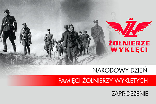 Zaproszenie na uroczystość z okazji Narodowego Dnia Pamięci Żołnierzy Wyklętych - 28 lutego 