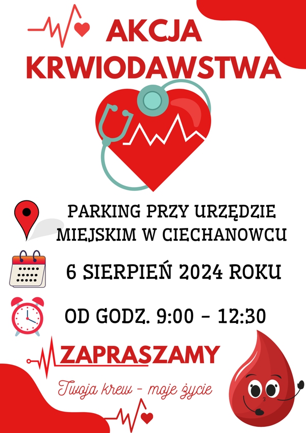 Regionalne Centrum Krwiodawstwa i Krwiolecznictwa w Białymstoku zaprasza do wzięcia udziału w akcji pobierania krwi