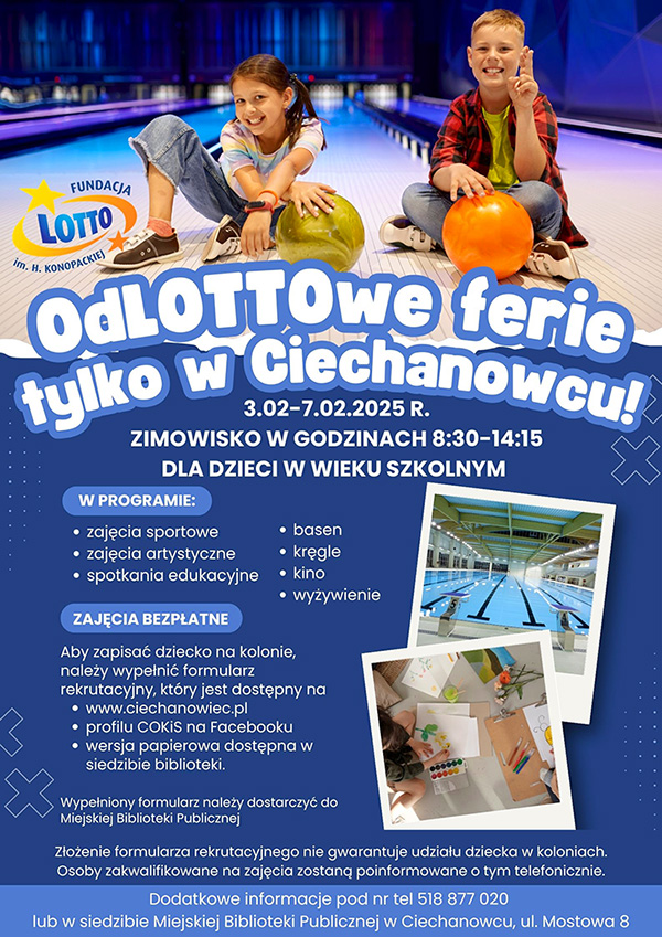 OdLOTTOwe ferie tylko w Ciechanowcu