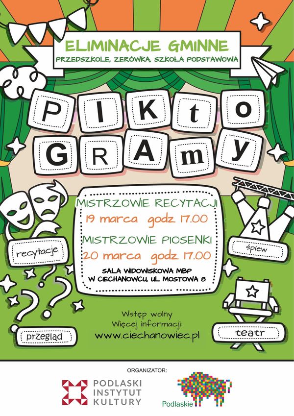 Eliminacje gminne do Przeglądu Amatorskiej Twórczości Teatralnej „PIKtoGRAmy” 2025